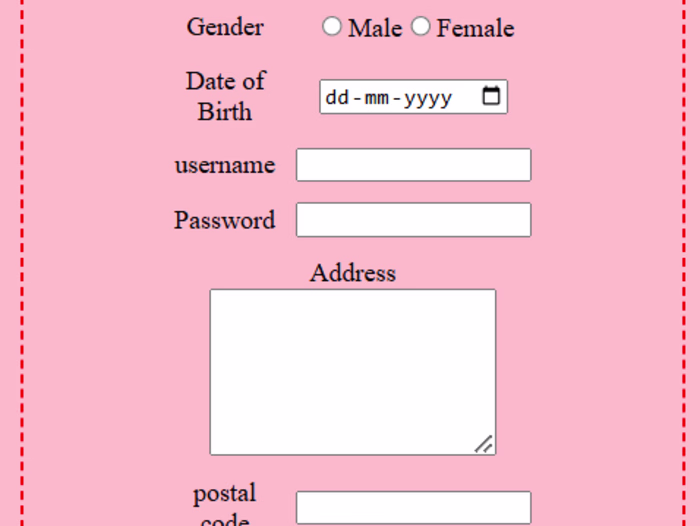 Signup pages