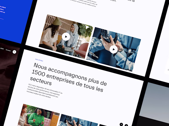 Responsive web development for SCC  France 