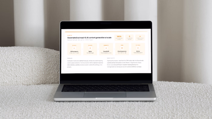 Automated outreach & AI content generation at scale