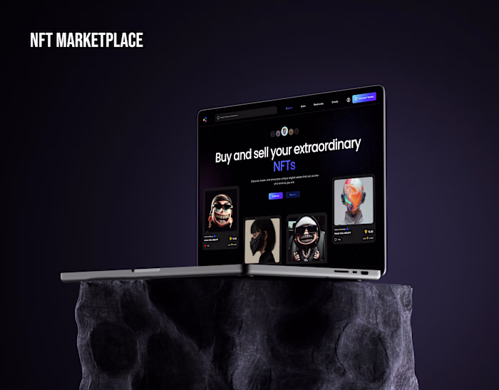 NFT Marketplace | Website UIUX Design
