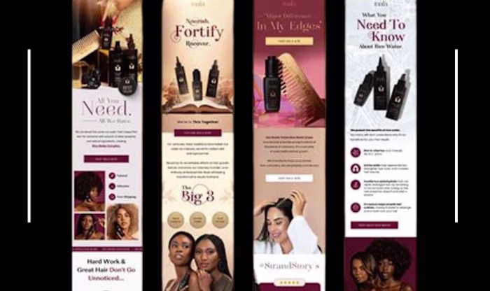Klaviyo Haircare Product Email Campaign