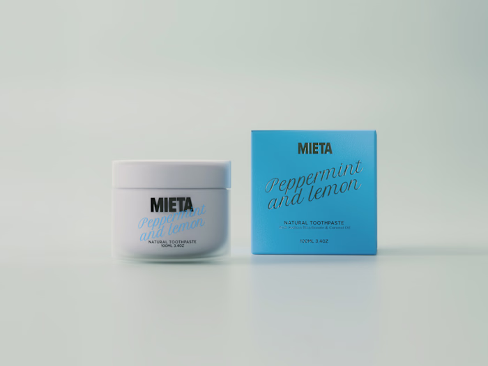 MIETA natural toothpaste is a conceptual brand aiming to tur...