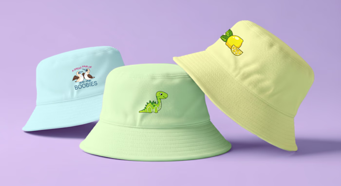 Cute Bucket Hat Embroidery and Pattern Design Development