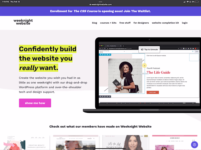 Weeknight Website | Launch Strategy, Marketing, Community Growth