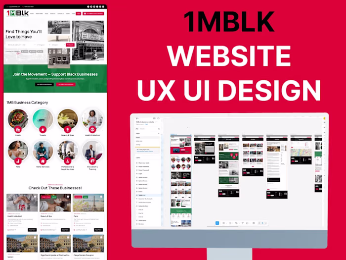 1MBLK | Website UI / UX Design