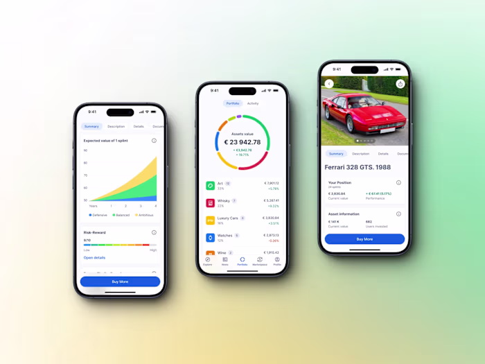 Splint Invest App UI/UX Concept