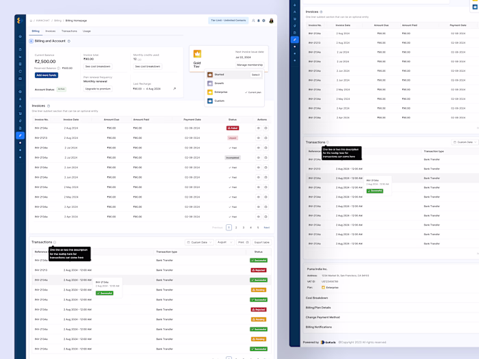 Hey folks! 👋 Sharing a quick peek into a billing & account ...