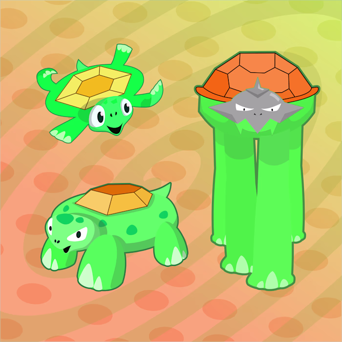 Funny Turtle Fakemon Design