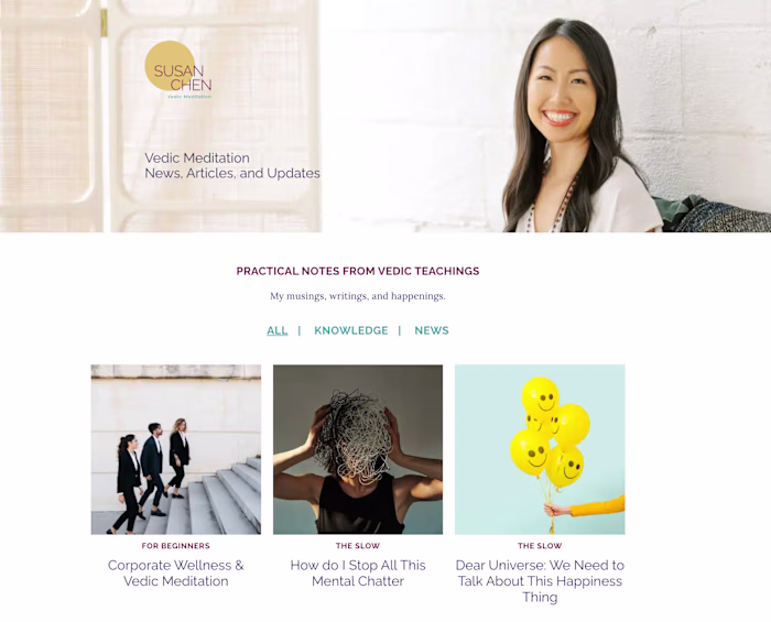 SEO Blog Content and Email Marketing for Susan Chen