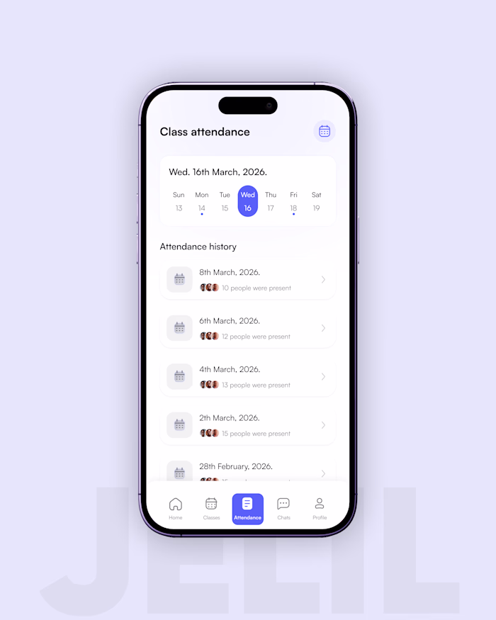 Attendance flow for learning mobile
