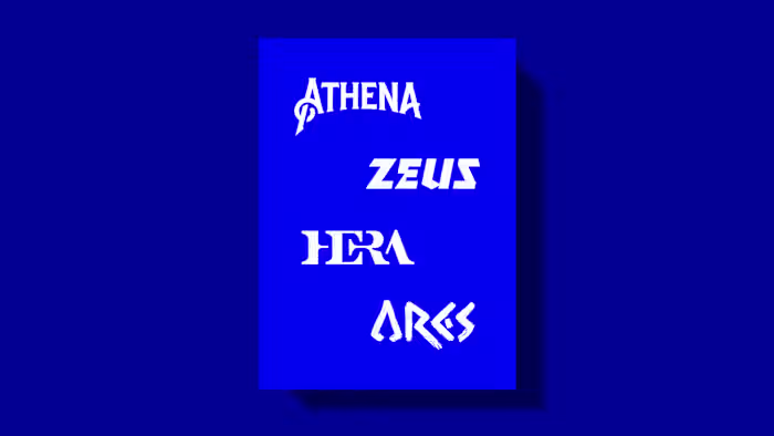 Olympian Gods - Wordmark Designs