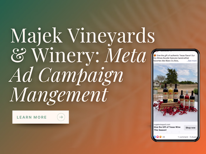 Meta Ad Campaigns for Majek Vineyards