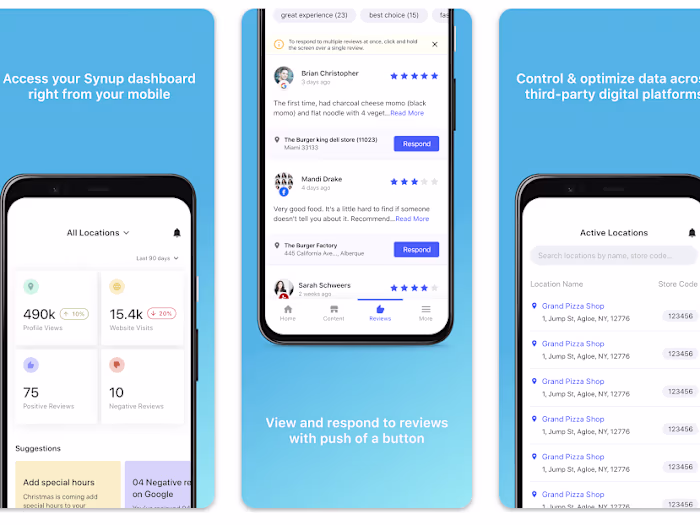 Marketing App in android