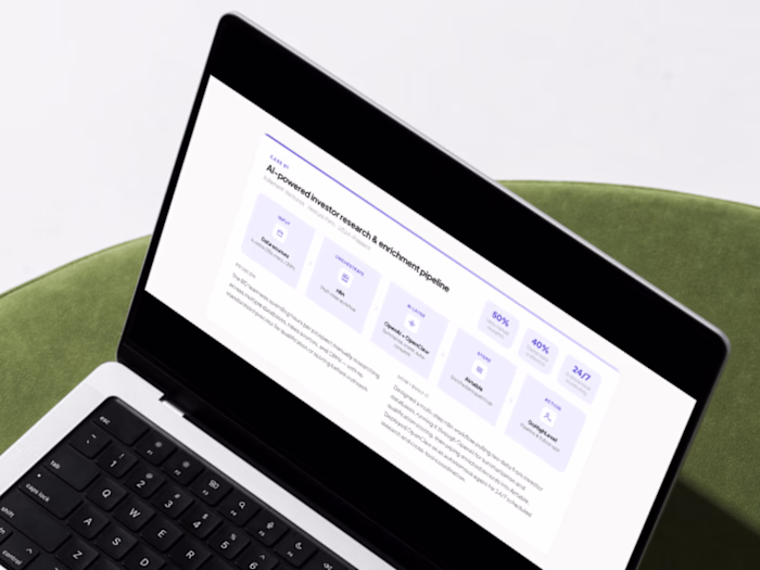 AI-powered investor research & enrichment pipeline