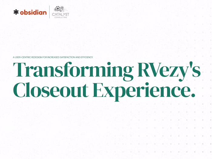 Transforming RVezy's Closeout Experience.