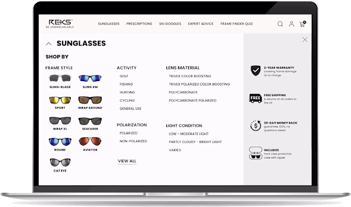 Website Redesign for Improved Wayfinding and Faster Checkout