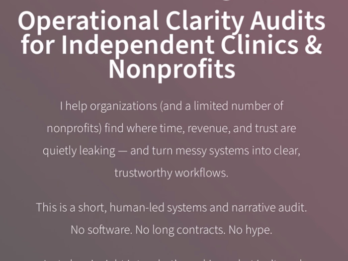 SEO & Marketing Clarity Audit