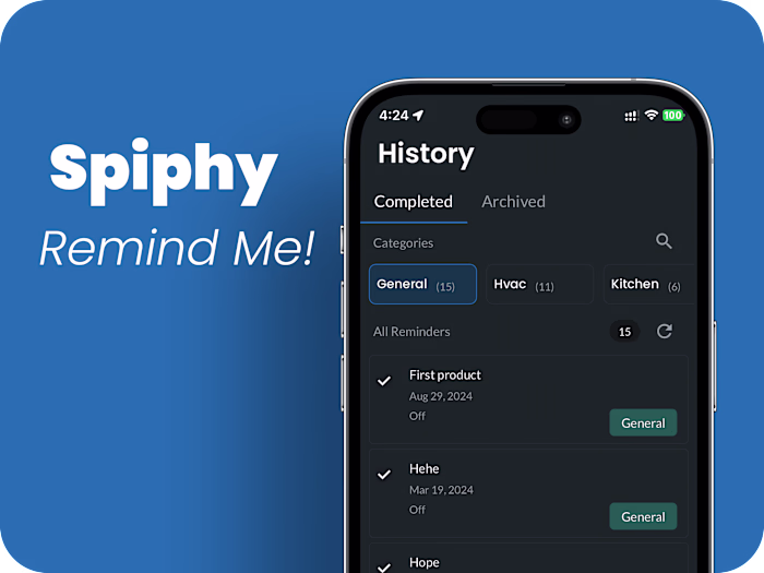 Spiphy - Reminder App