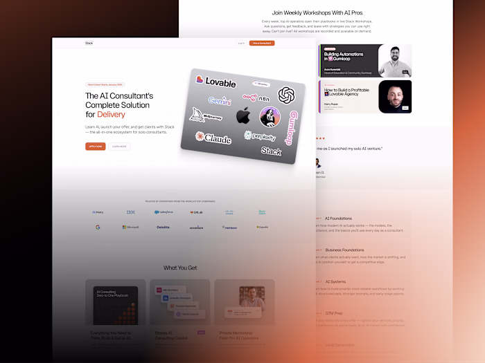 Framer Web Development for Stack 