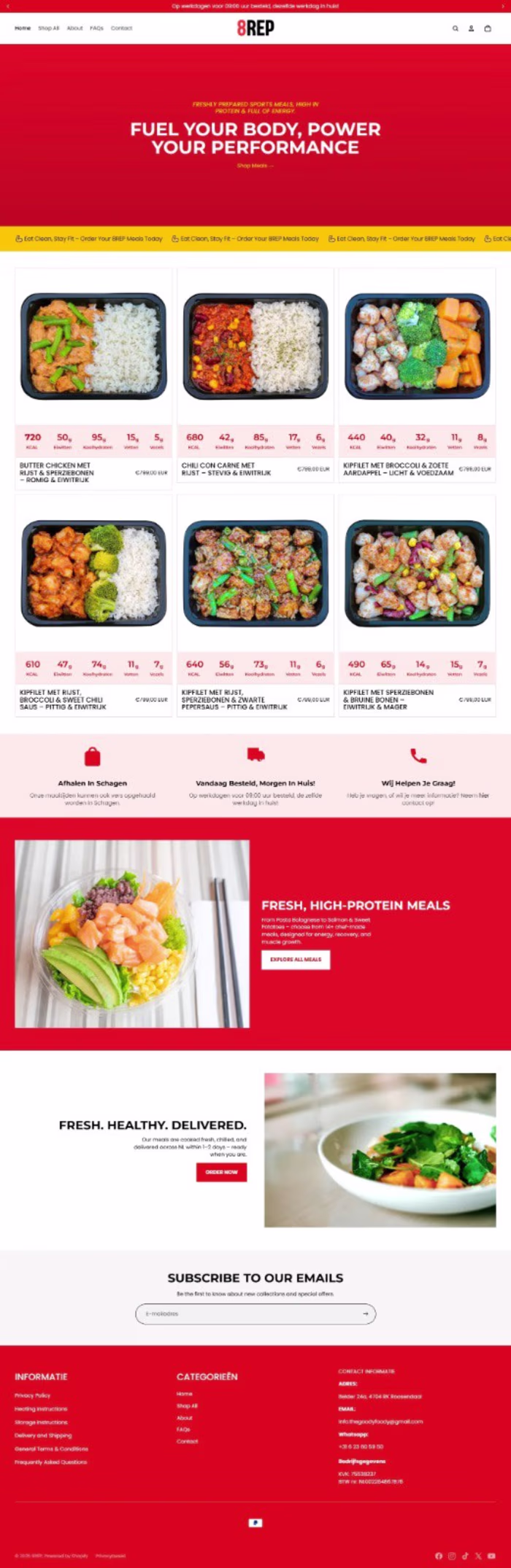 Just finished designing a restaurant website for my client! ...