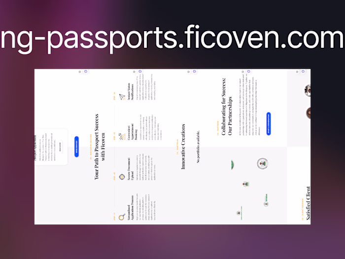 Ficoven Passport Booking System