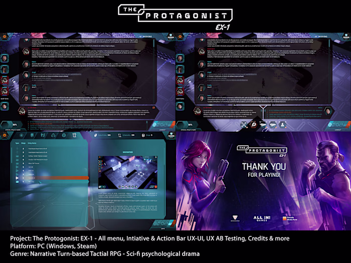 UX-UI Design for The Protagonist: EX-1