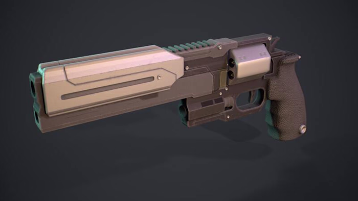 Game-Ready Pistol Asset