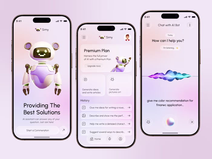 Simy – Smart AI Assistant Mobile App Hello, Everyone! 👋 Sim...