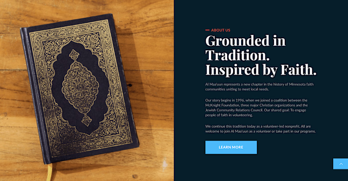 Nonprofit Website & "Just Enough" Branding