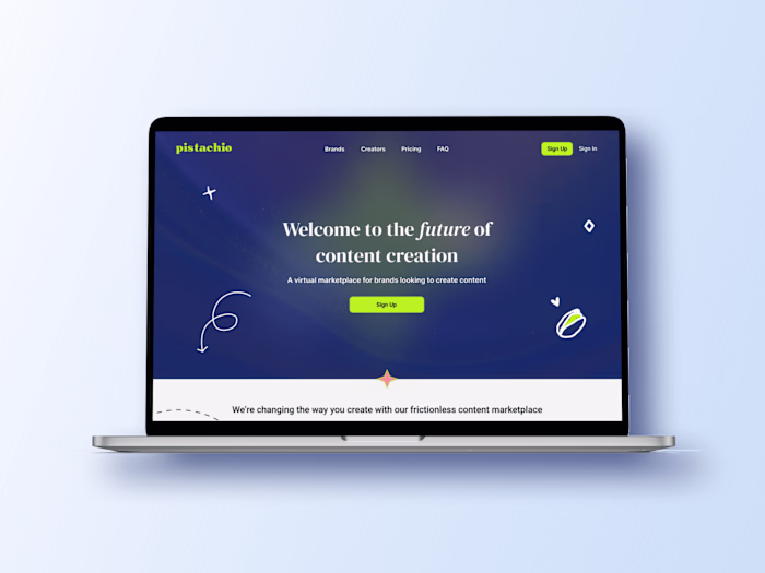 UX/UI Design - Pistachio