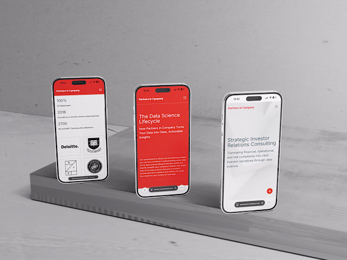 Website Design and Development for Partners in Company