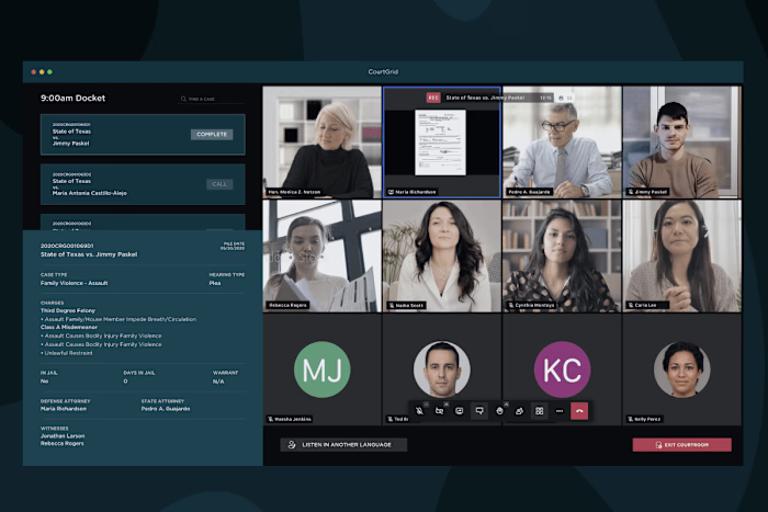 CourtGrid MVP Video Conferencing App Development