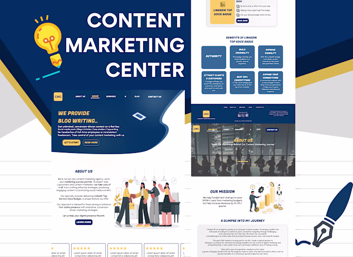 Content Marketing Center Website Redesign