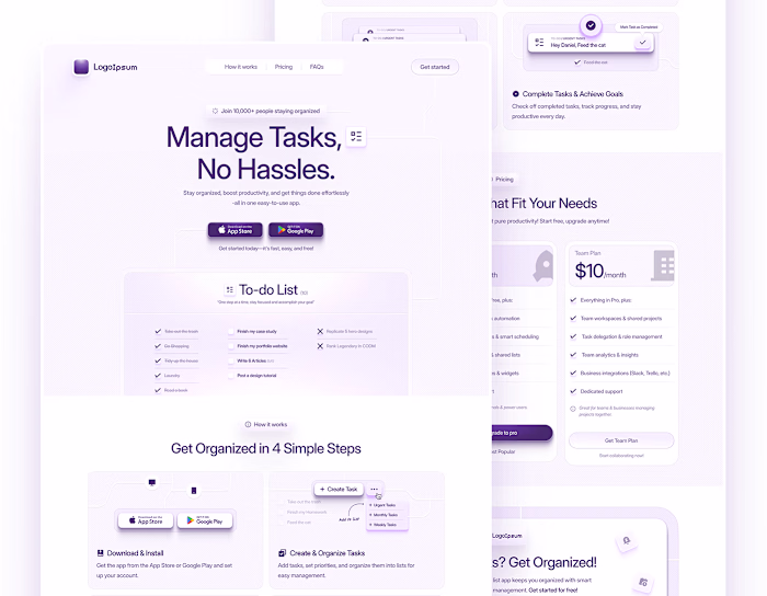 TO-DO LANDING PAGE DESIGN☑️