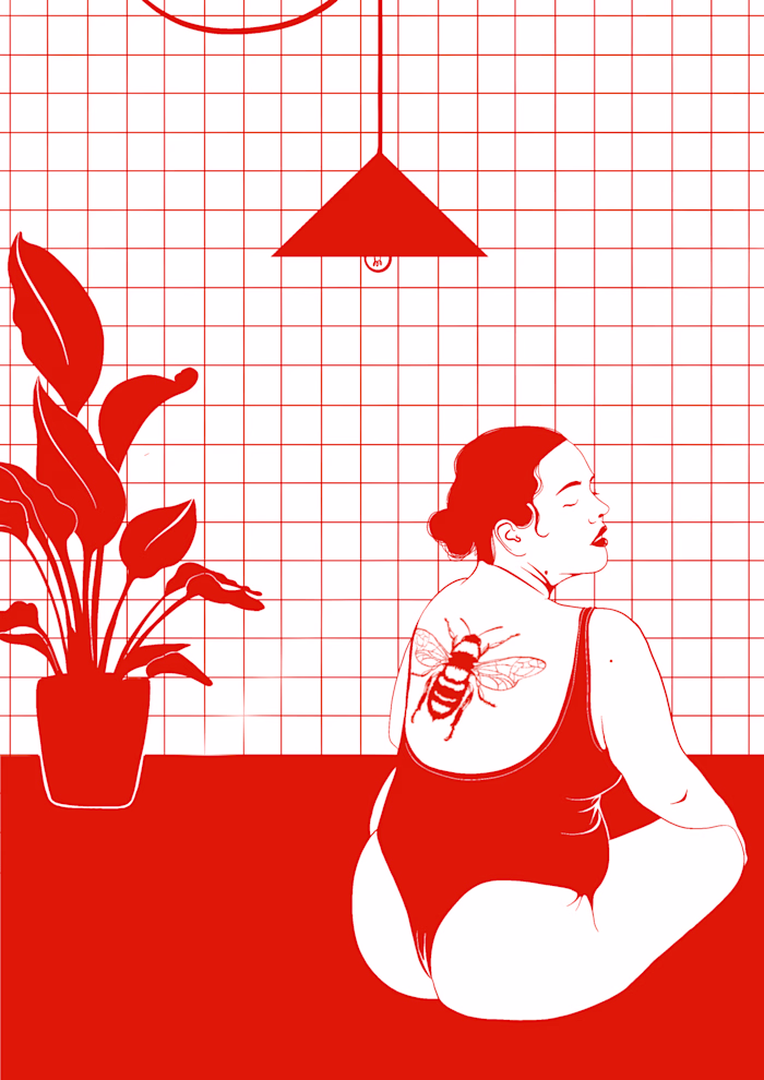 Red and Blue - illustration collection