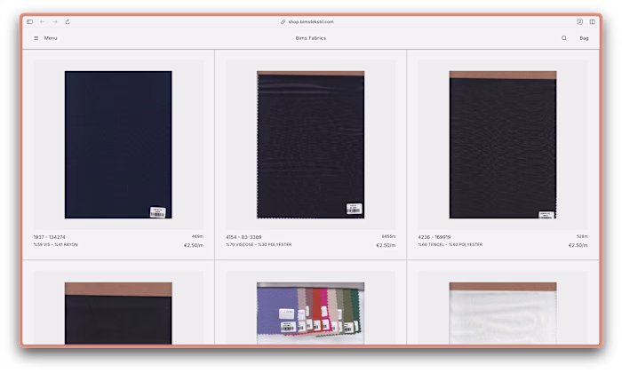 Custom-built e-commerce platform for Bims