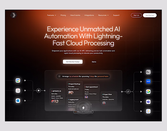 AI Automation Header Design