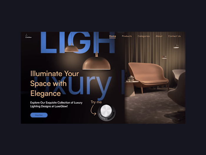 Interactive Hero animation in Rive