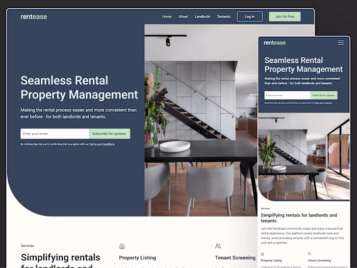 User-Centric Homepage Design for the Future of Rental Management