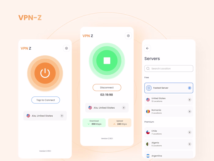 VPN-Z - VPN Mobile App