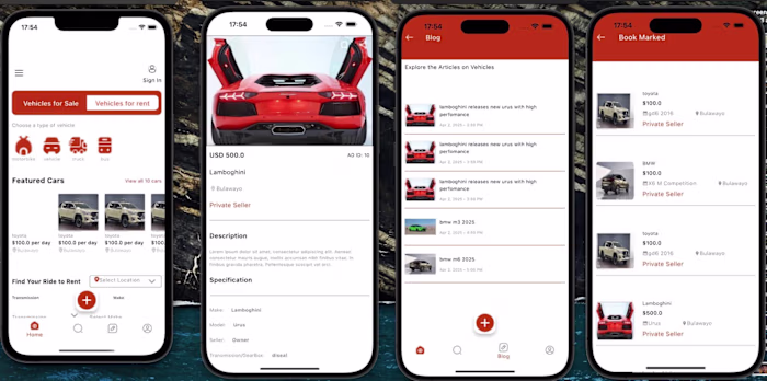 Car Listing Mobile App