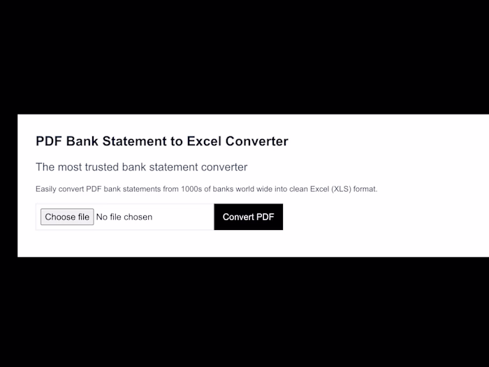 Bank Statement Converter