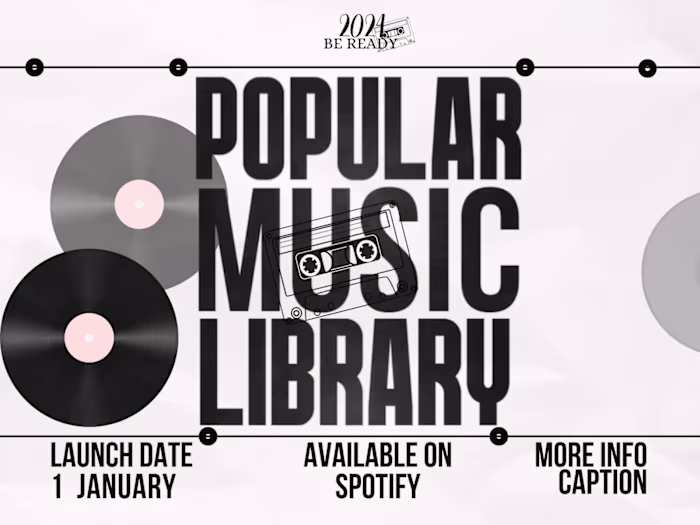 Music Library Design    ( Ad poster )