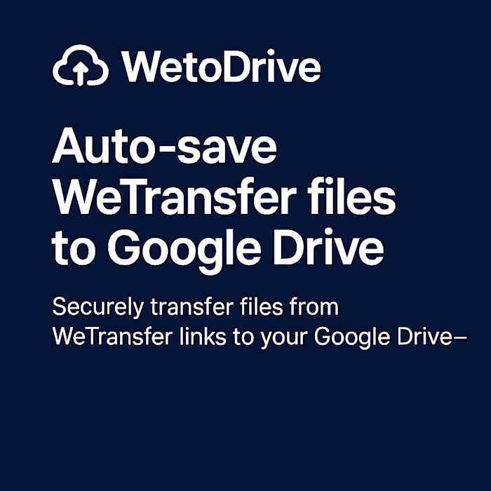 🚀 WetoDrive is now open for beta use! No more downloading f...