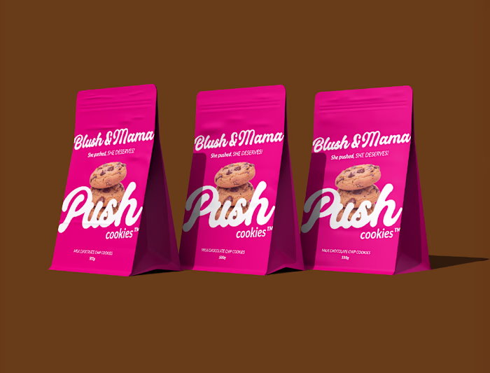 Brand Identity and Packaging Design for Blush and Mama