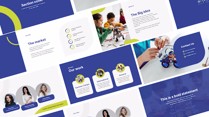 Pitch deck for tech-education startup