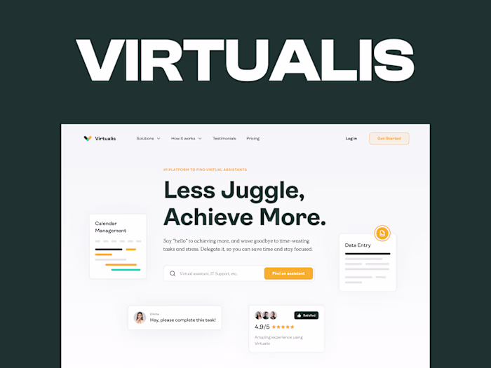 Virtualis — Remote Virtual Assistants Landing Page