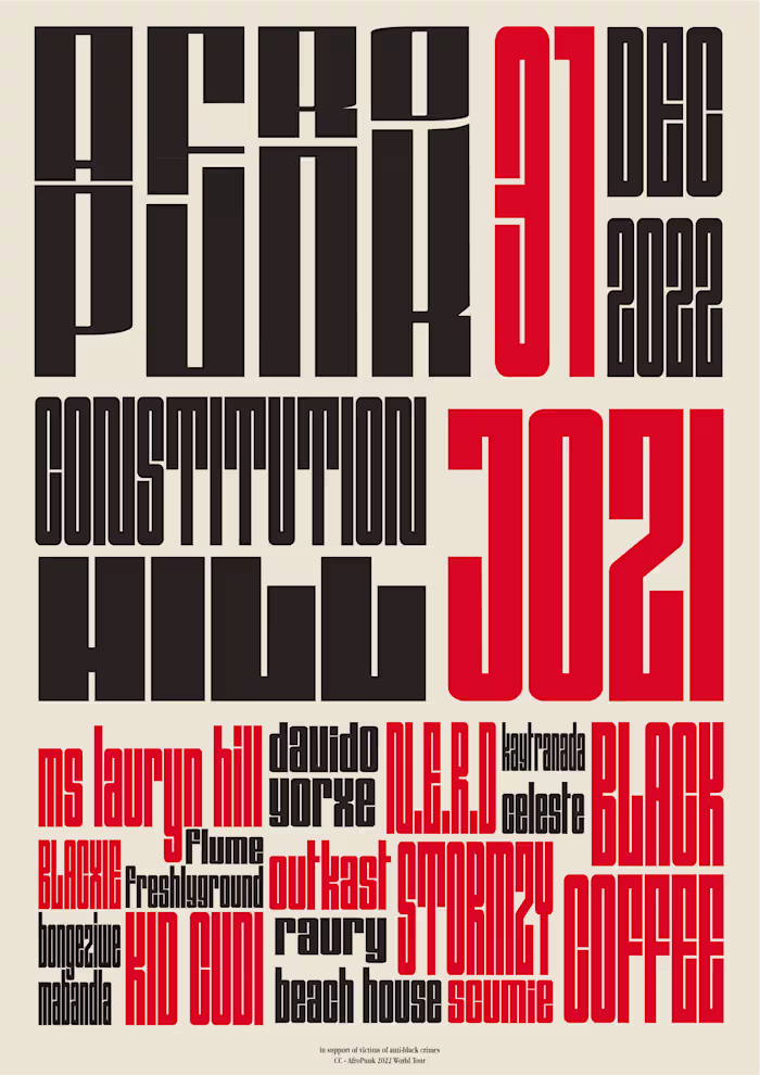 AfroPunk Poster Graphic Design Project