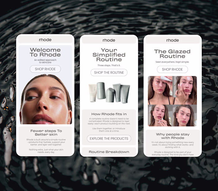 Welcome Flow Design for Rhode