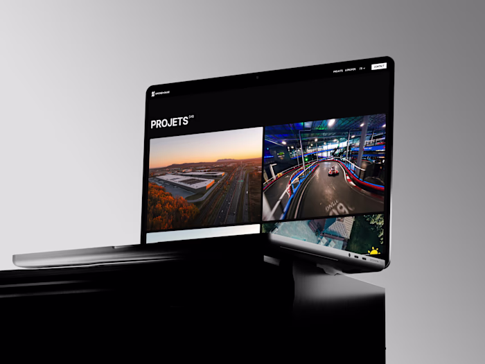 Framer Portfolio Website Design for Drone House